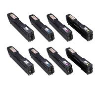 Compatible Ricoh Aficio SPC222DN Printer Toner Cartridges (8 Pack) -406052 Multipack