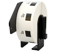 Compatible Roll DK11218 DK-11218 24mm x 24mm Round Labels for P-Touch QL-500 QL-550 QL-560 QL-570 QL-700 QL-800 QL-810W QL-820NWB QL-1050 QL-1060N QL-1100 QL-1110NWB (1000 Labels per Roll)