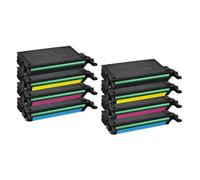 Compatible Samsung CLP-620 Printer Toner Cartridges (8 Pack) -CLT-K5082L Multipack
