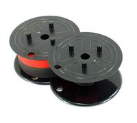 Compatible Sharp Electronic Calculator Ribbon Twin Spool Black and Red Ribbon - Fits All Twin Spool Models by Generic