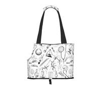 Compatible Small Cat And Dog Portable Shoulder Bag, Chemistry Print Printed Collapsible Travel Pet Tote Bag, Puppy Carrier For Carrying On Planes, Buses, Subway