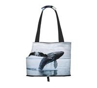 Compatible Small Cat And Dog Portable Shoulder Bag, Killer Whale Printed Collapsible Travel Pet Tote Bag, Puppy Carrier For Carrying On Planes, Buses, Subway