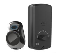 Compatible Smart Fingerprint Door Lock Metal IP45 Weatherproof Automatic Locking App and Key Access Home Security Solution