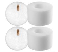 Compatible Sponge Filters for Shark For MessMaster VS100 VS101 VS100C Wet Dry Vacuum Cleaner Washable Filtration Part (2 Sets)