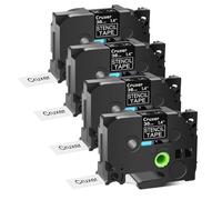 Compatible Stencil Tape STE-141 151 161 For Label Maker PT-D600 Electrolytic Etched Metal Non-Adhesive Mobile Use(4PK 36mm Ste-161)