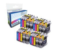 Compatible Super Saver Valuepack of LC121/LC123BK/C/M/Y - 20x Replacement Ink Cartridges for Brother Printers