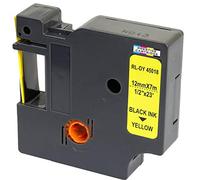 Compatible Tape 45018 S0720580 Black on Yellow 12mm x 7m Replacement for LabelManager LM 160 210D 220P 260P 280 360D 420P 450D 500TS PnP MobileLabeler LabelPoint LabelWriter LW 400 450 Duo