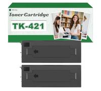 Compatible TK-421 TK421 370AR011001 370AR011 High-Capacity Toner Cartridge, Works for Kyocera KM-2550 KM2550 Printers 2 pack