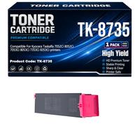 Compatible TK-8735 Toner Cartridges for Kyocera Taskalfa 7052Ci 8052Ci 7053Ci 8053Ci 7353Ci 8353Ci Printers with chip High Yield Work