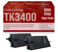 Compatible TK3400 Toner Cartridges High Yield High Capacity for Kyocera ECOSYS PA4500x MA4500x MA4500ix MA4500fx MA4500ifx Printers,TK3400-2PC