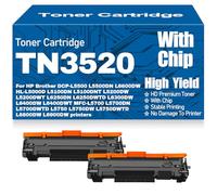 Compatible TN3520 Toner Cartridges High Yield for Brother DCP-L5500 L5500DN L6600DW HL-L5000D L5100DN L5100DNT L5200DW L5200DWT L6250DN L6250DWTD L6300DW L6400DW,TN3520-3PC