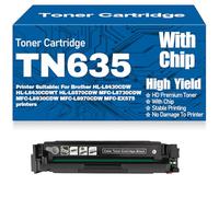 Compatible TN635 Toner Cartridges with chip High Yield Work for Brother HL-L8430CDW HL-L8430CDWT HL-L8570CDW MFC-L8730CDW MFC-L8930CDW MFC-L8970CDW MFC-EX575,Black-TN635