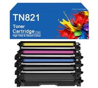 Compatible TN821Toner Cartridges Replacement for Brother HL-L9430CDN/HL-L9470CDN/CDNT/CDNTT/MFC-L9670CDN MFC-L9630CDN,TN821-4Color