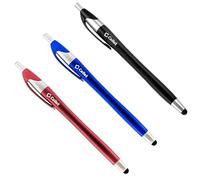 Compatible to Apple iPhone 7, and 7 Plus Black Executive Ultra Thin Touch Screen Stylus Plus Ink Pen Combo by Cellet