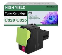 Compatible Toner Cartridge 006R04823 006R04822 006R04821 006R04820 Replacement Work for Xerox C320 C325 Printers,Digital Colour Press 1 magenta