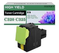 Compatible Toner Cartridge 006R04831 006R04830 006R04829 006R04828 Replacement Work for Xerox C320 C325 Printers,Digital Colour Press 1 yellow