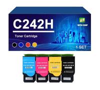 Compatible Toner Cartridge For Lexmark C2325 MC2325 C2425 MC2535 MC2640 | C2320K0 C2320C0 C2320M0 C2320Y0 Toner Cartridges compatible for MC2425 C2425 C2325 MC2325 MC2535 MC2640,4 colors-1 Set