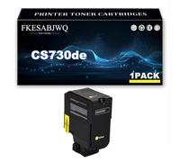 Compatible Toner Cartridge for Lexmark CX730de CX735adse CS730de CS735de | High Yield 71C2HK0 71C2HC0 71C2HM0 71C2HY0 Toner Cartridges Replacement,Yellow-1 Pack
