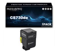 Compatible Toner Cartridge for Lexmark CX730de CX735adse CS730de CS735de | High Yield 71C2HK0 71C2HC0 71C2HM0 71C2HY0 Toner Cartridges Replacement,Black-1 Pack
