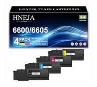 Compatible Toner Cartridge for Xerox Phaser 6600 Printer, Compatible 106R02232 106R02229 106R02230 106R02231 Toner Cartridges for Xerox WorkCentre 6605N 6605DN Printer,4 Colors-1 Pack