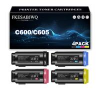 Compatible Toner Cartridge for Xerox VersaLink C600 C605 Printer | 106R03899 106R03896 106R03897 106R03898 Toner Cartridges,4 Colors-1 Pack