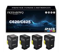 Compatible Toner Cartridge for Xerox VersaLink C620 C625 Printer | High Yield 006R04616 006R04617 006R04618 006R04619 Toner Cartridges Replacement,4 Colors-1 Pack