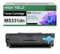 Compatible Toner Cartridge MS331dn 55B2000 55B2H00 55B2X00 Replacement For Lexmark MS331dn MX331adn MS431dn MS431dw MX431adn MX431adw MX432adwe Printers,Black-3000 Pages