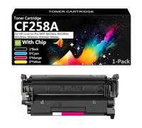 Compatible Toner Cartridge Replacement CF258A for HP LaserJet Pro MFP M428dw M428fdn M428fdw M404dw M404dn M404n Printer, 3000 Pages, Ready to Use,Black