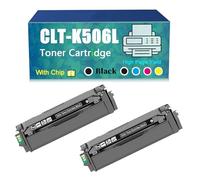 Compatible Toner-Cartridge Replacement for CLT-506L CLT506L CLT-K506L CLT-C506L CLT-M506L CLT-Y506L for Samsung CLP-680 680DW 680DN CLX-6260FR 6260FD 6260FW Printer,High Yield (Black×2)