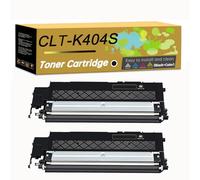 Compatible Toner-Cartridge Replacement for CLT-K404S CLT-C404S CLT-M404S CLT-Y404S for Samsung C430 C430W C480 C480W C480FN C480FW C432W C432 C433W C433 C482 C482FW C482W Printer (Black×2)