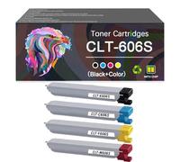 Compatible Toner-Cartridge Replacement for CLT-K606S CLT-M606S CLT-Y606S CLT-C606S for Samsung MultiXpress CLX-9250ND CLX-9252NA CLX-9350ND CLX-9352NA Printer，High Yield (BYMC 4 pcs)