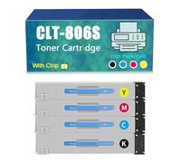 Compatible Toner-Cartridge Replacement for CLT-K806S CLT-Y806S CLT-C806S CLT-M806S for Samsung X7400GX X7400LX X7500GX X7500LX X7600GX X7600LX Printer，High Yield (BYMC 4 pcs)