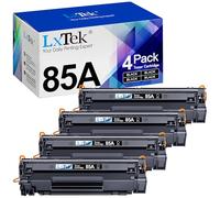 LxTek Compatible Toner Cartridge Replacement for HP 85A CE285A Compatible with Laserjet Pro P1102W P1102 P1106 M1132MFP M1217NFW M1212NF M1132 P1100 M1136 M1210 M1212 M1213NF (Black,4-Pack)