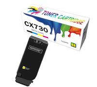 Compatible Toner Cartridge Replacement for Lexmark CX730 71C2HK0 71C2HC0 71C2HM0 71C2HY0, High Yield Work With CS730de CS735de CX730de CX735adse CX737adzse Printer, With Chip,Yellow-1Pack