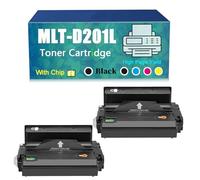 Compatible Toner Cartridge Replacement for Samsung MLT-D201L MLTD201L Toner Cartridge to use with ProXpress M4030ND M4080FX Printer (Black×2)