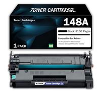 Compatible Toner Cartridge Replacement for W1480A Ink Cartridge 148A Black High Capacity for HP 4001n 4001dn 4001dwe 4001dw MFP4101fdn 4101fdw Printer, 3100 Pages, With Chip,Black-1PCS