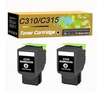Compatible Toner Cartridge Replacement for Xerox 006R04356 006R04357 006R04358 006R04359 Toner Cartridge to use with C310 C315 C310DNI C310DNIM C315DNI Printer (Black×2)