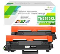 Compatible Toner Cartridge TN-2510XL TN2510XL High Capacity 3000 Pages 2 Blacks for Brother HL-L2400DW L2445DW L2447DW DCP-L2620DW L2627DWXL L2660DW L2665DW MFC-L2800DW L2827DWXL L2835DW L2860DWE