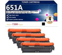 Compatible Toner Cartridges 651A Replacement for HP LaserJet Enterprise 700 Color M775dn M775f M775z M775z Printers, High Print Volume,4*Black