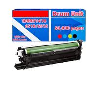 Compatible Toner Cartridges & Drum & Waste Box for Xerox Phaser 6510/6515 - 4 Color High Yield Toner Set (106R03480/88/90 Series) + Imaging Drum + Waste Toner Box