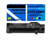 Compatible Toner Cartridges & Drum & Waste Box for Xerox Phaser 6510/6515 - 4 Color High Yield Toner Set (106R03480/88/90 Series) + Imaging Drum + Waste Toner Box