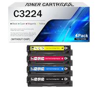 Compatible Toner Cartridges for Lexmark C3224 C3326 MC3224 MC3326 C3224dw C3326dw C3426dw MC3224adwe MC3224dwe MC3224i MC3326adwe MC3326i Series Printer, Without Chip(Size:1Pack,Color:1 Set)