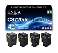 Compatible Toner Cartridges for Lexmark CS720de CS725de CS720dte CS725dte Printer, High Yield 74C2HK0 74C2HC0 74C2HM0 74C2HY0 Toner Cartridge Replacement,4 Colors-1 Pack