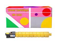 Compatible Toner Cartridges for Ricoh IM C300 IMC300 IM C400 IMC400 Series 842378 (17000 - page Black), 842379 - 842381 (10000 - page Color Each) High-Yield(Yellow)