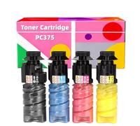 Compatible Toner Cartridges For Ricoh Imc320f Mc320fw Pc370sf Pc375 Pc375m Printers High- Yield Black 13,500 Page Color 10,000 Page Cartridges With Chip(CMYK Set)