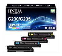 Compatible Toner Cartridges for Xerox C230 C235 Printer, High Yield 006R04383 006R04384 006R04385 006R04386 Toner Cartridge Replacement,4 Colors-1 Pack