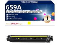Compatible Toner Cartridges High Yield W2010A W2011A W2012A W2013A for HP Color LaserJet Enterprise M856dn 856x MFP M776dn 776z Printer,Yellow