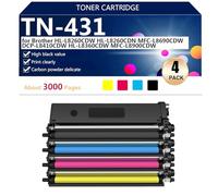 Compatible Toner Cartridges TN-431 for Brother HL-L8260CDW HL-L8260CDN MFC-L8690CDW DCP-L8410CDW HL-L8360CDW MFC-L8900CDW Printers, Clear and Durable,1 set