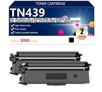 Compatible Toner Cartridges TN439 Replacement for Brother HL-L8260CDW HL-L8360CDW HL-L8360CDWT HL-L9310CDW MFC-L8610CDW Printers, High Print Volume ,2*Black