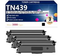 Compatible Toner Cartridges TN439 Replacement for Brother HL-L8260CDW HL-L8360CDW HL-L8360CDWT HL-L9310CDW MFC-L8610CDW Printers, High Print Volume ,3*Black